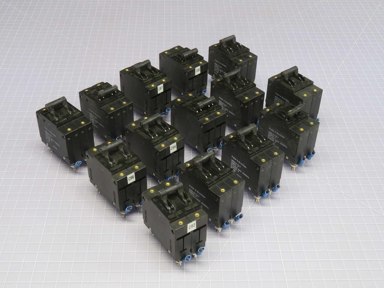 7 Amp, Potter & Brumfield #W92-X112-7, Circuit Breakers, LOT of 14 - Image 6