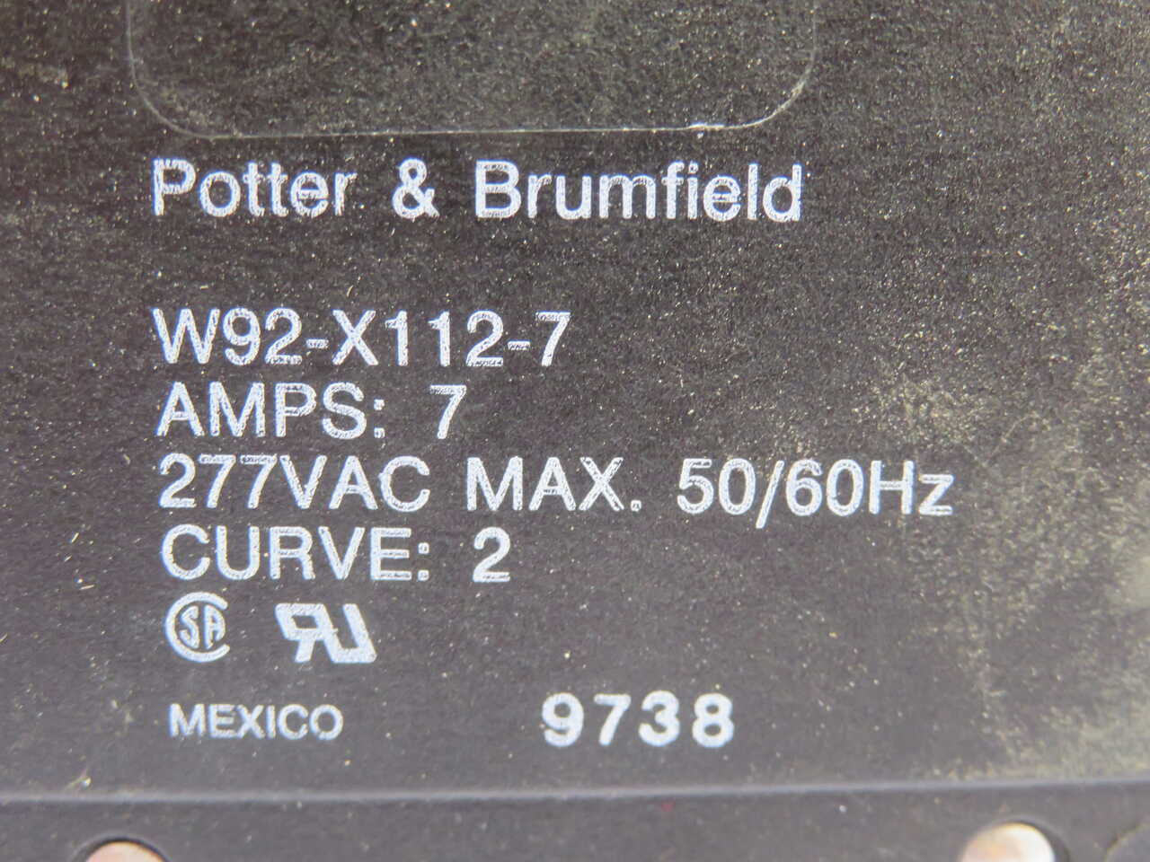 7 Amp, Potter & Brumfield #W92-X112-7, Circuit Breakers, LOT of 14 - Image 7