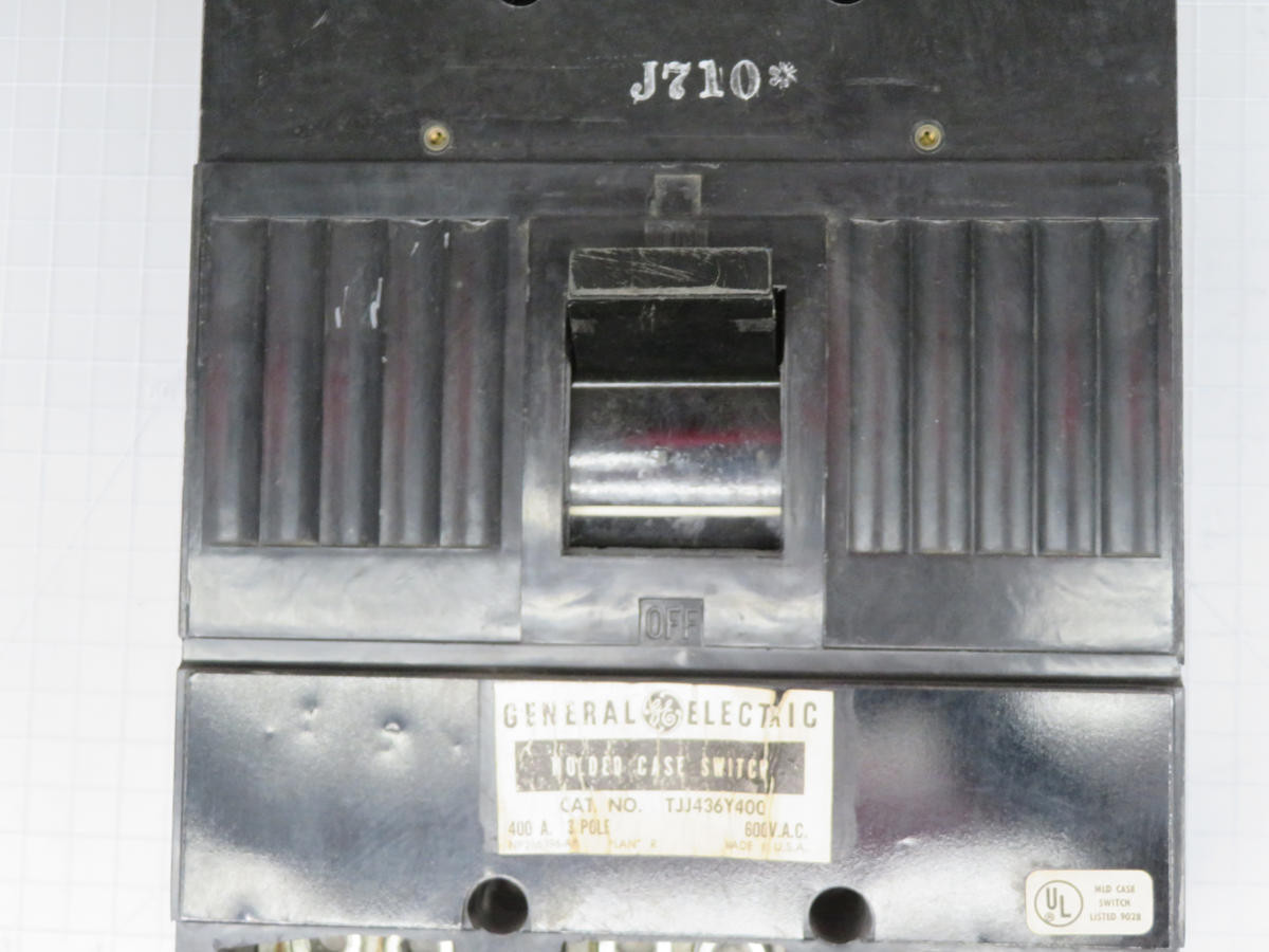 400 Amp, General Electric #TJJ436Y400, General Electric Circuit Breaker 3 Pole 400 A - Image 4