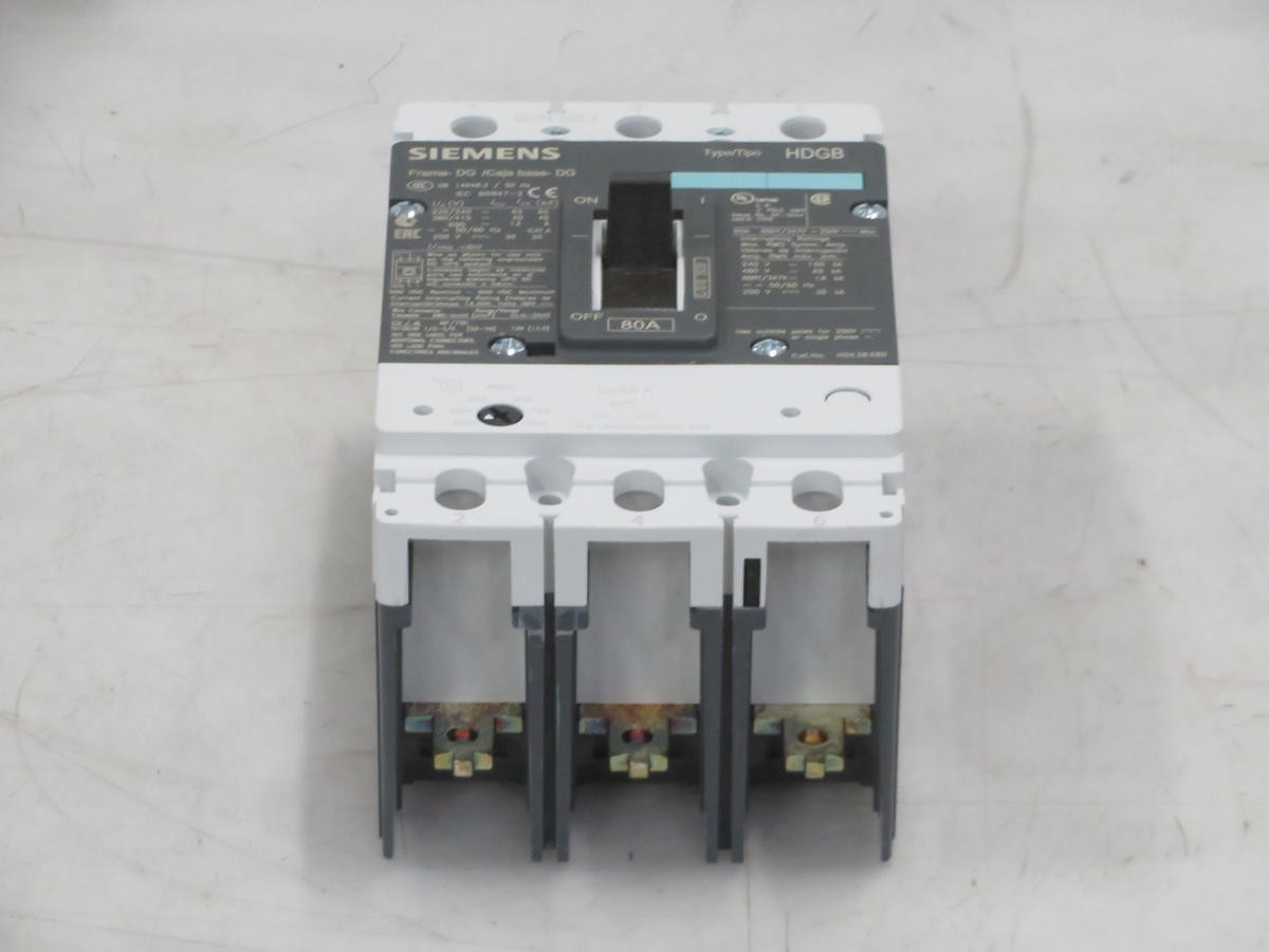 80 Amp, Siemens #Hdk3b080, Breaker, 80 A Current, 480 VAC Voltage, 65 Kaic Interrupting Capacity - Image 2