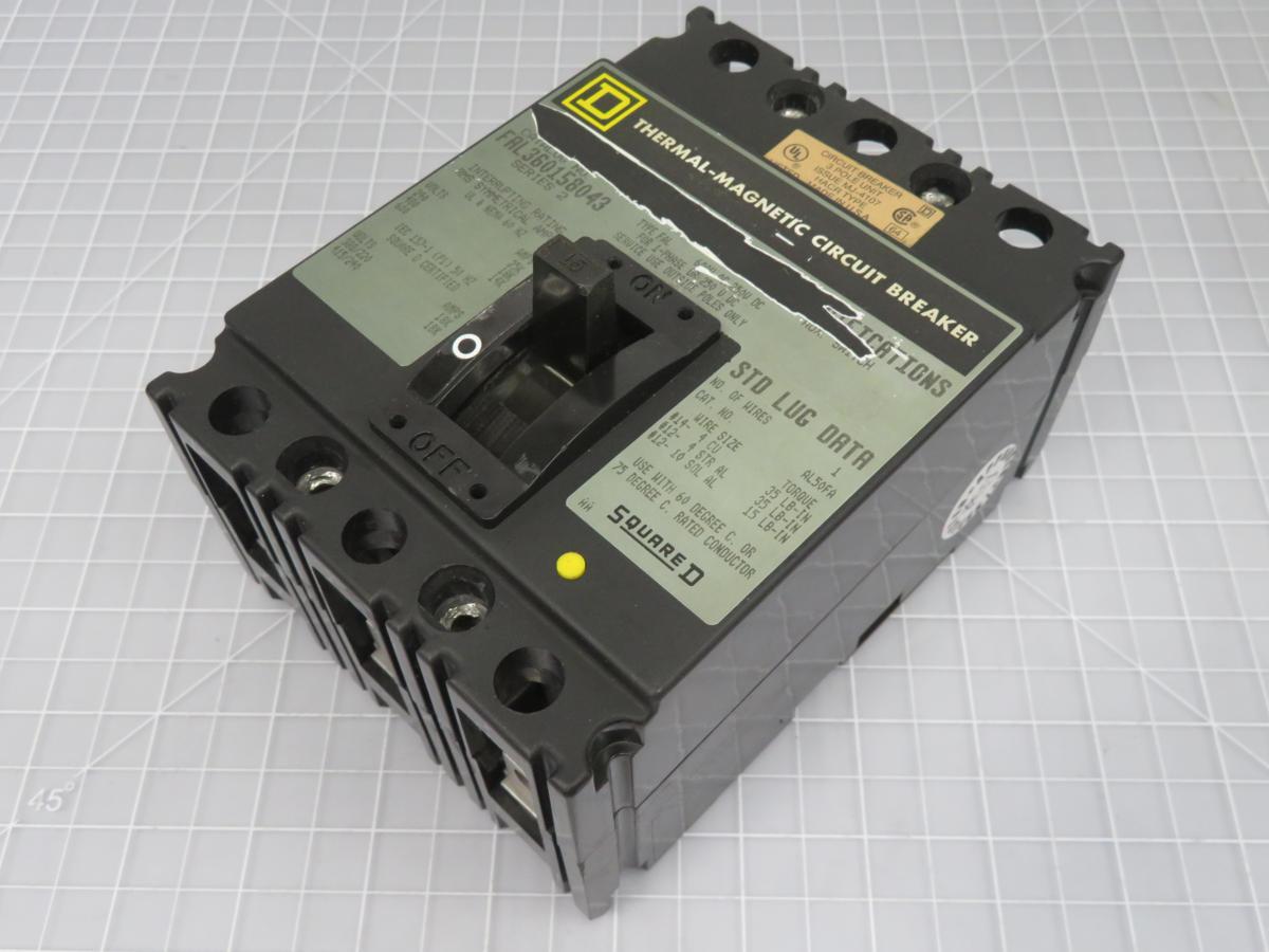 15 Amp, Square D #FAL360158043, Thermal-Magnetic Circuit Breaker - Image 2