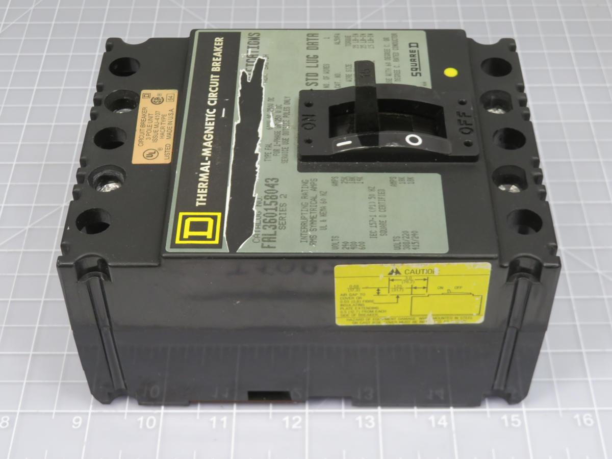 15 Amp, Square D #FAL360158043, Thermal-Magnetic Circuit Breaker - Image 4