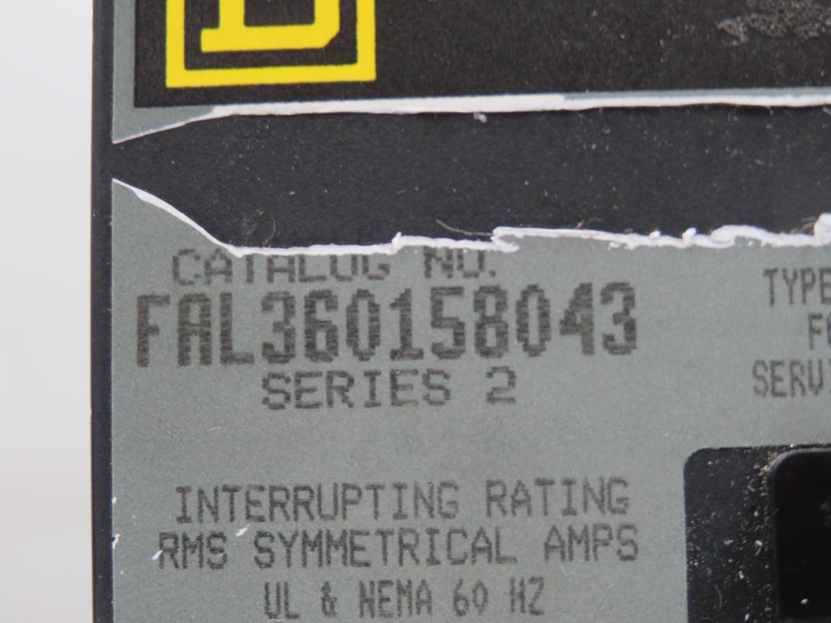 15 Amp, Square D #FAL360158043, Thermal-Magnetic Circuit Breaker - Image 6