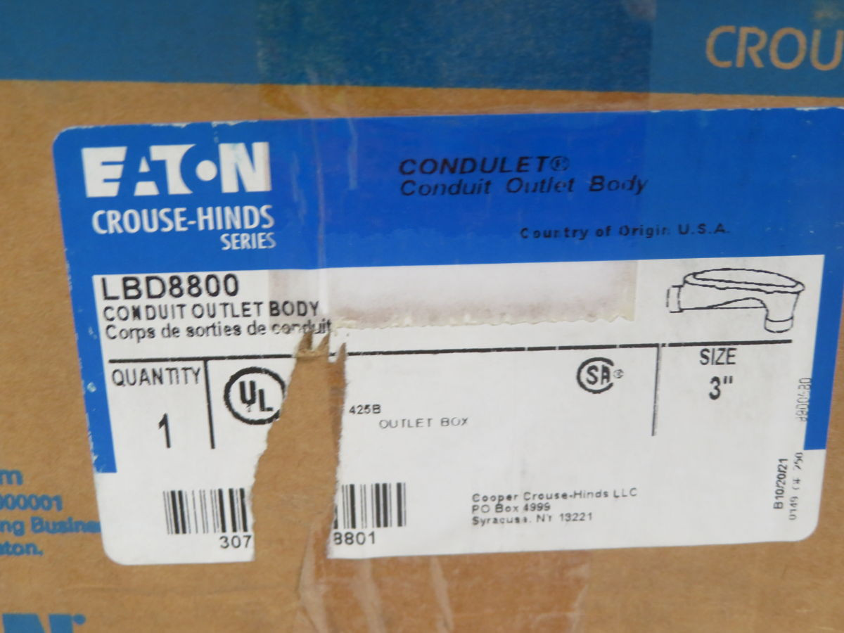 Eaton #LBD8800, Conduit Outlet Body - Image 5
