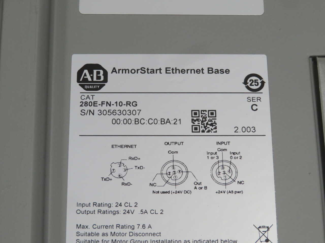 1 HP Allen-Bradley #2 84e-fvd2p3z-10-rrg, Variable Frequency Drive - Image 8