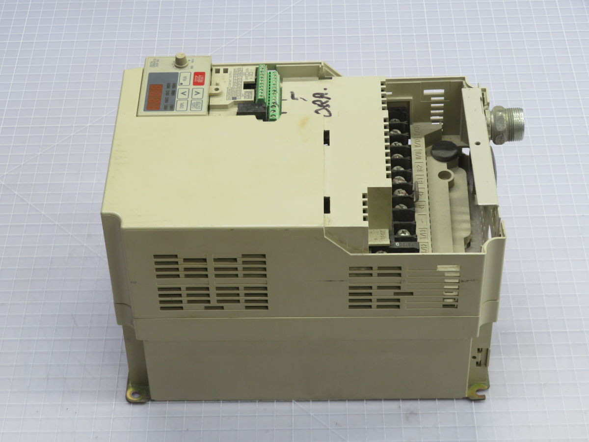 10 HP Yaskawa #CIMR-V7AM47P5, AC Drive - Image 2