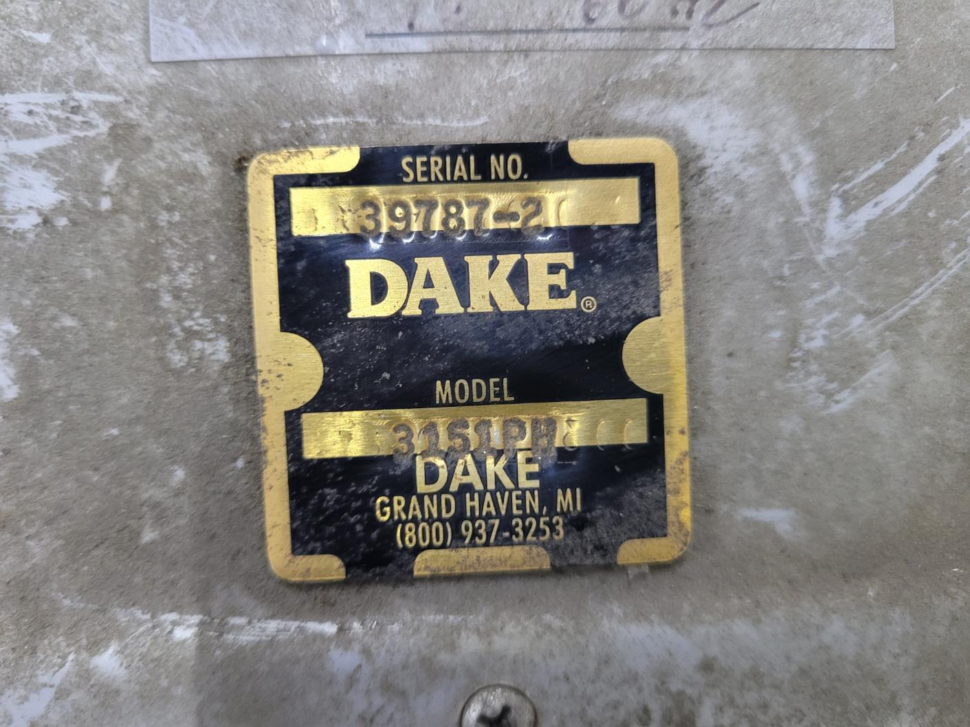 12-1/2" Dake #3151PH, manual mitering cold saw, 45° left & right miter, 44 RPM blade speed, quick clamp - Image 9