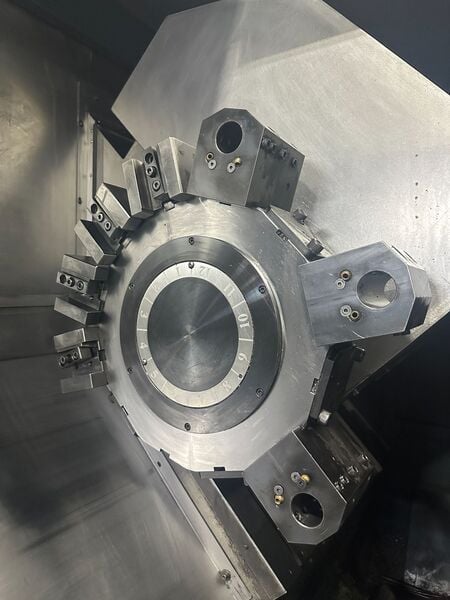 Johnford #SL-650A, CNC turning center, 22.8" swing, 60" centers, 12" chuck, 4" bar, 3,500 RPM, 25 HP, 12 - Image 8