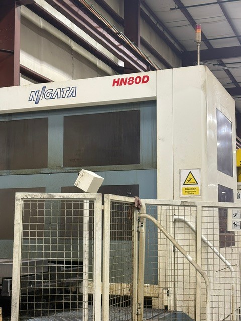 Niigata #HN80D, Fanuc 30i-A Control, 4-Axis, 60.3" X, 48.4" Y, 40.1" Z, 6000 RPM, 88 automatic tool changer - Image 1