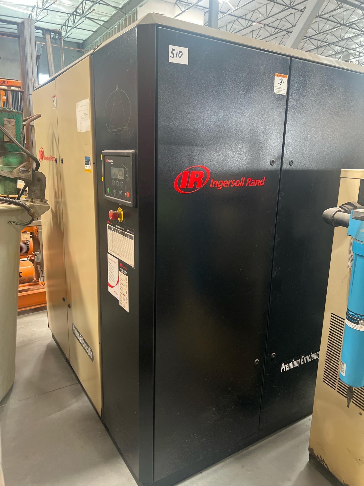 357 CFM, 145 PSIG, Ingersoll-Rand #IRN75H-CC, rotary screw air compressor, 75 HP, 460 V., 3 Ph., Intellisys - Image 3
