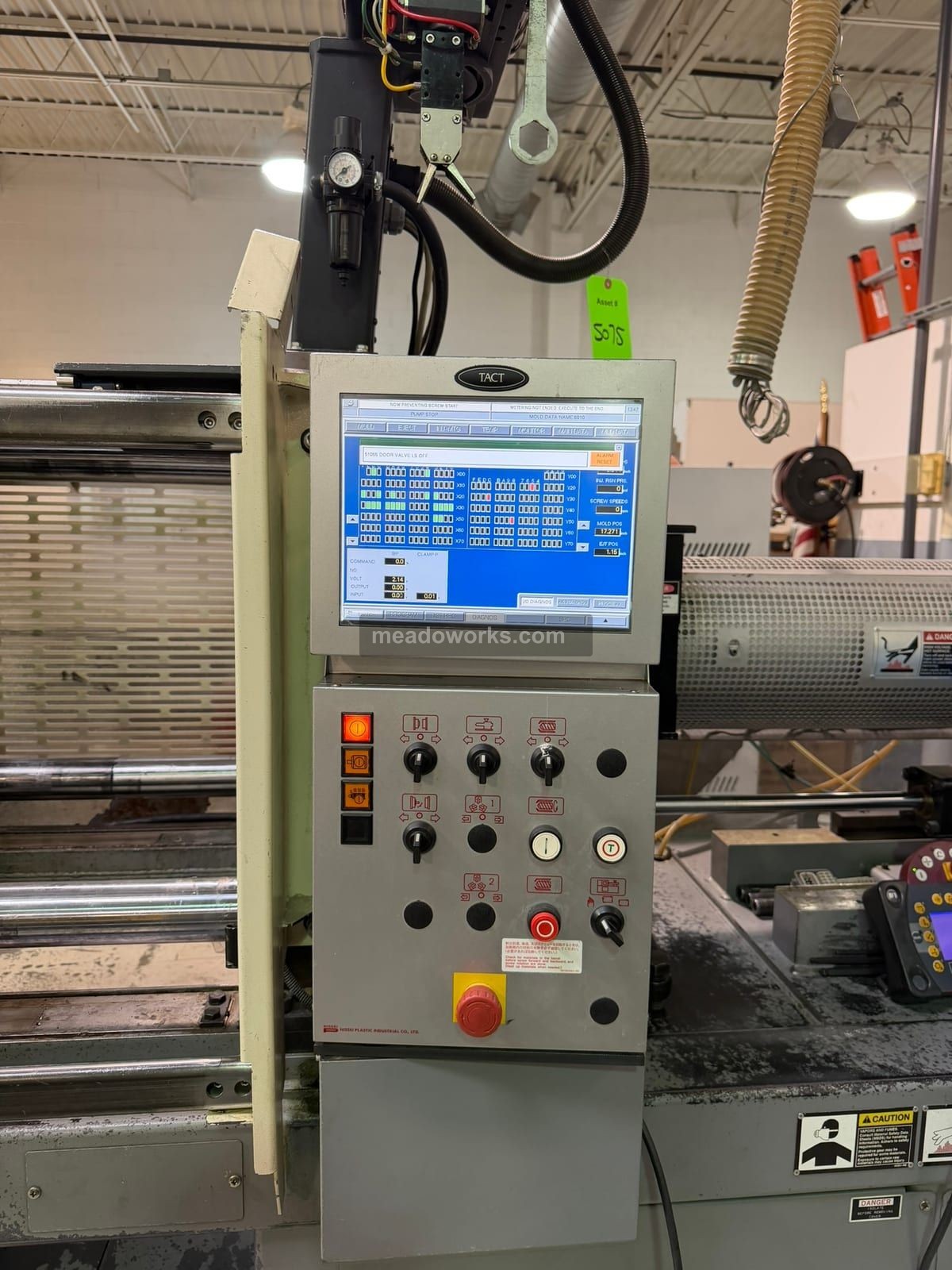 112 Ton, 4.9 oz., Nissei #FNX110, Electric Injection Molder, 18.1" x 18.1" tie bar spacing, 28.3" daylight - Image 8