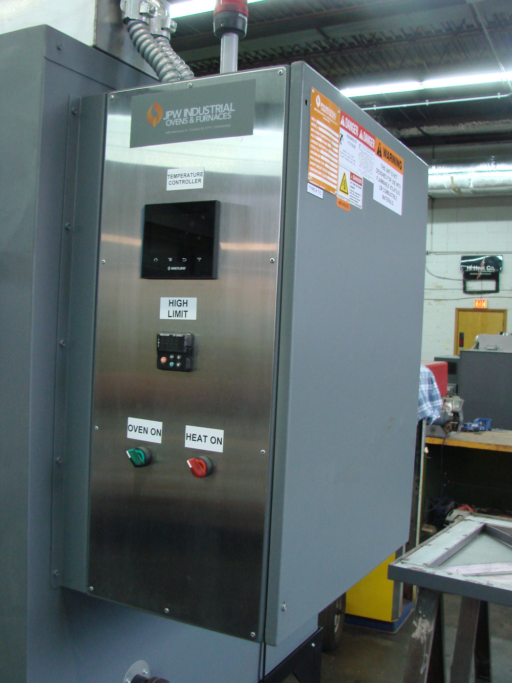 36" width x 36" H x 36" L JPW Design #ST333A1DTULP480V9KW, cabinet oven, Horiz-Air, Prog. Control, 500 °F - Image 4