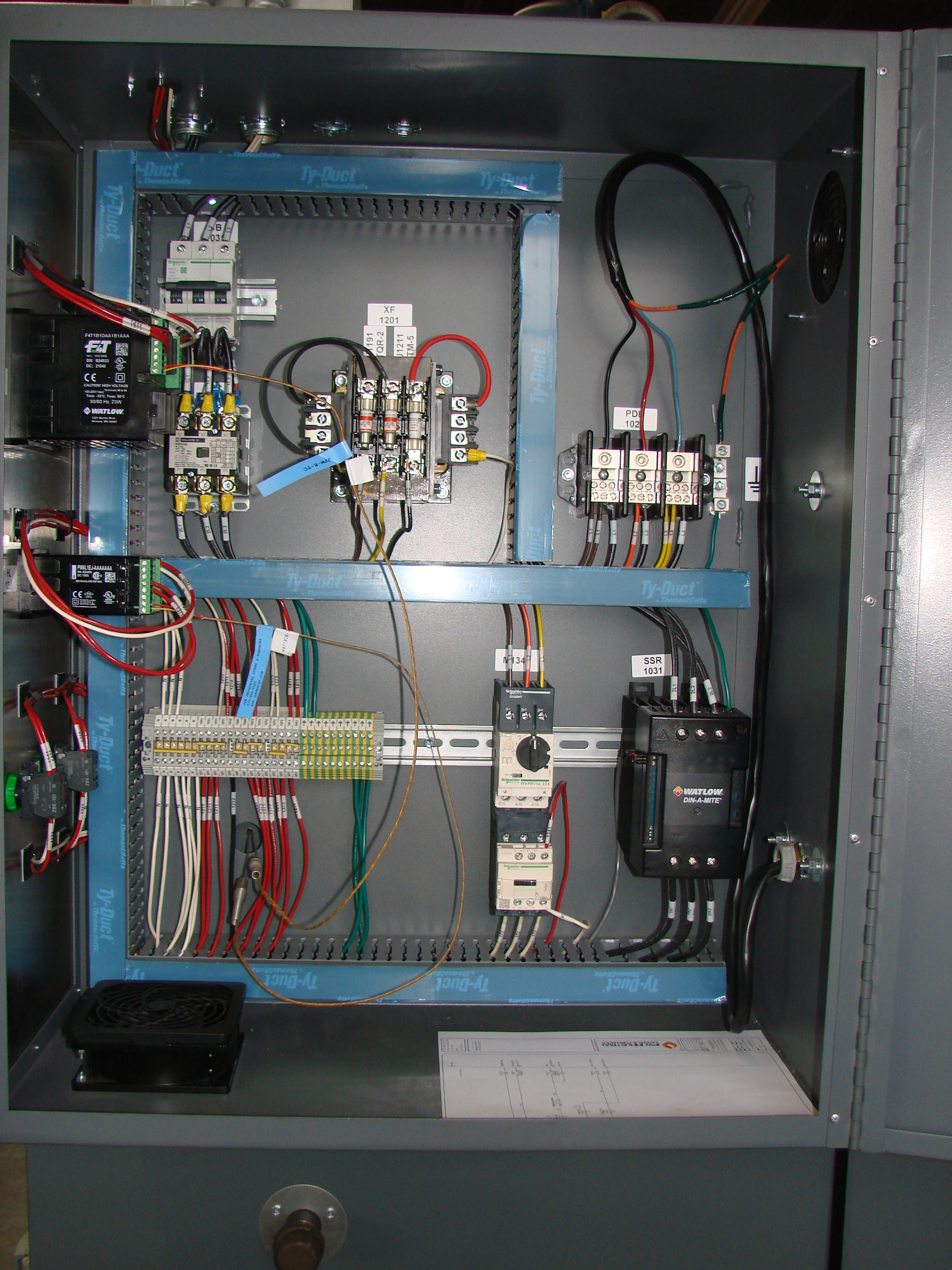 36" width x 36" H x 36" L JPW Design #ST333A1DTULP480V9KW, cabinet oven, Horiz-Air, Prog. Control, 500 °F - Image 9