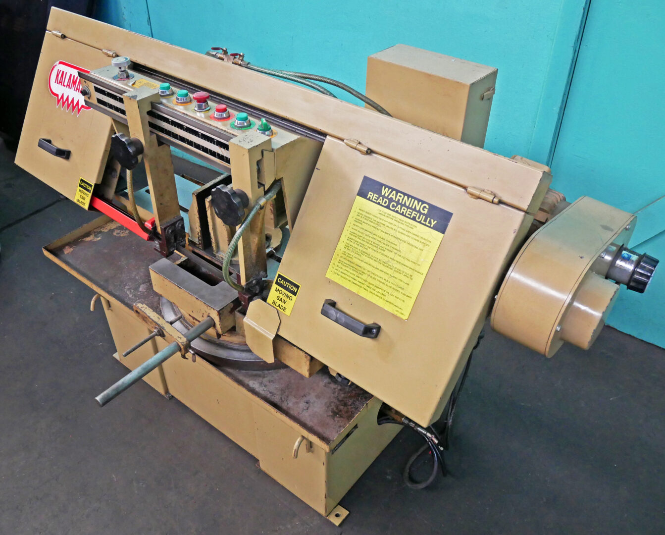 12" x 18" Kalamazoo #MS-1218VS, Semi-Automatic Horizontal Miter Bandsaw, 80-360 FPM, 18" open - Image 4