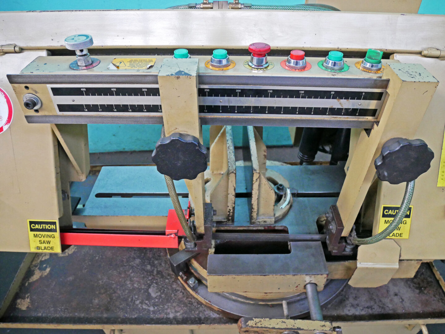 12" x 18" Kalamazoo #MS-1218VS, Semi-Automatic Horizontal Miter Bandsaw, 80-360 FPM, 18" open - Image 5