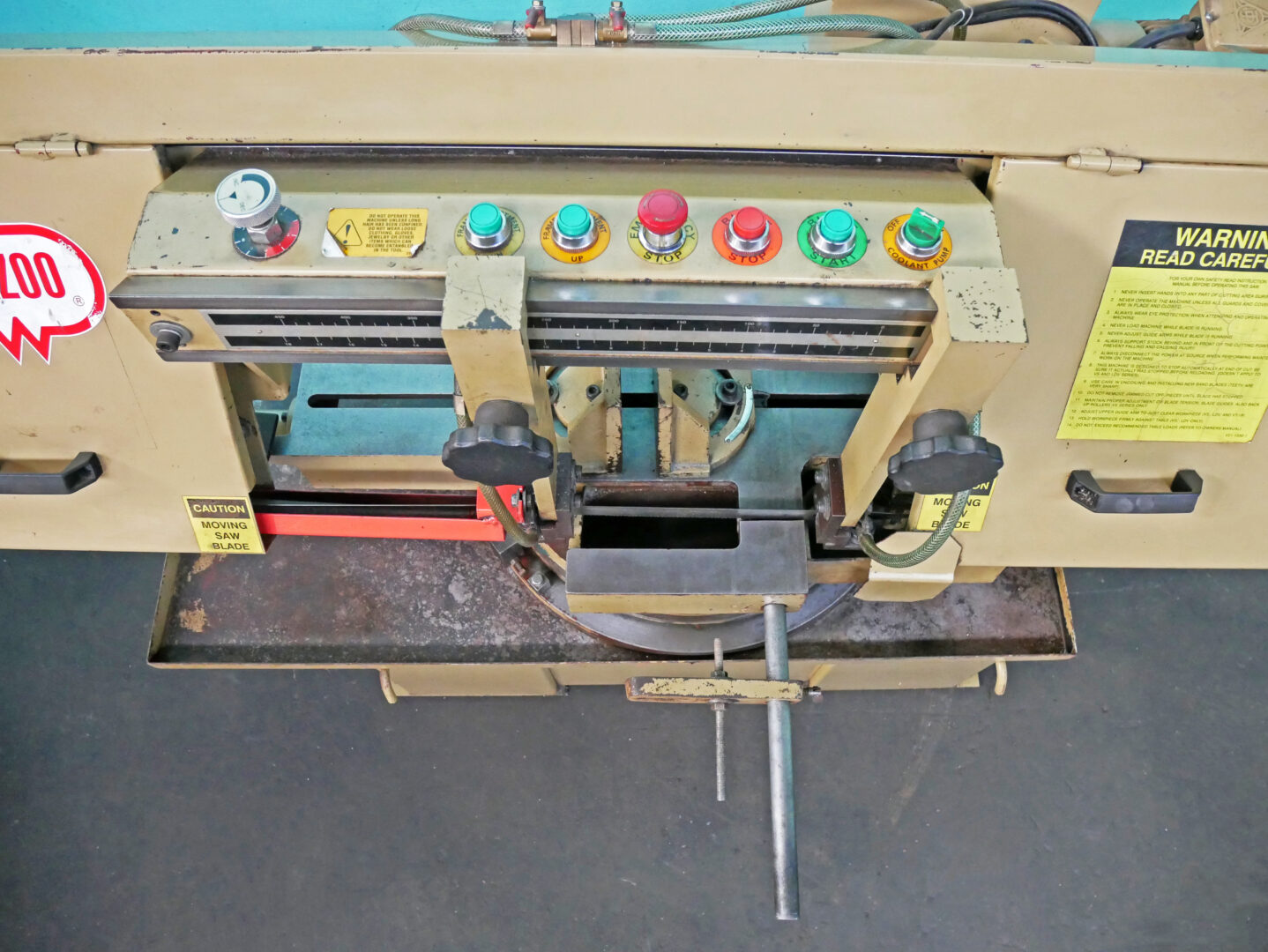 12" x 18" Kalamazoo #MS-1218VS, Semi-Automatic Horizontal Miter Bandsaw, 80-360 FPM, 18" open - Image 6