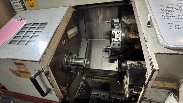 Okuma #ES-L6, CNC turning center, 17.7" swing, 11.81" swing over cross slide, 11" centers, 2.36" bore, 2" - Image 2