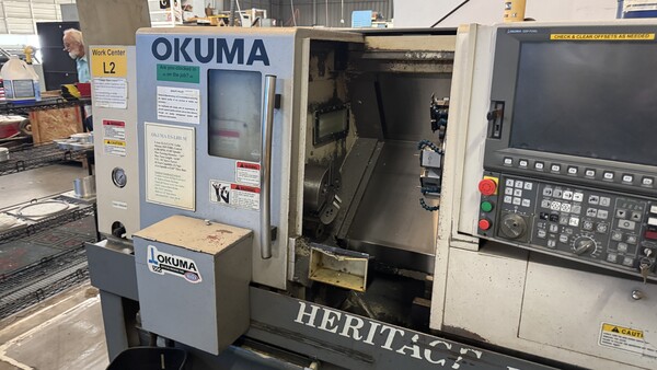 Okuma #ESL8-IIM, CNC turning center, 17.7" swing, 8.26" turning diameter, 19.69" turning length, 12 station - Image 2