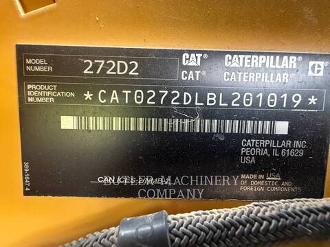 Cat 272D2, Skid Steer Loader, 484 hours, S/N: BL201019, 2018 - Image 6