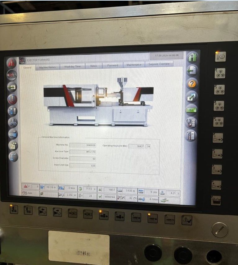 170 Ton, 15.8 oz., Cincinnati Milacron #Magna-T-Servo-170, injection molding, core pull, 2014 - Image 3