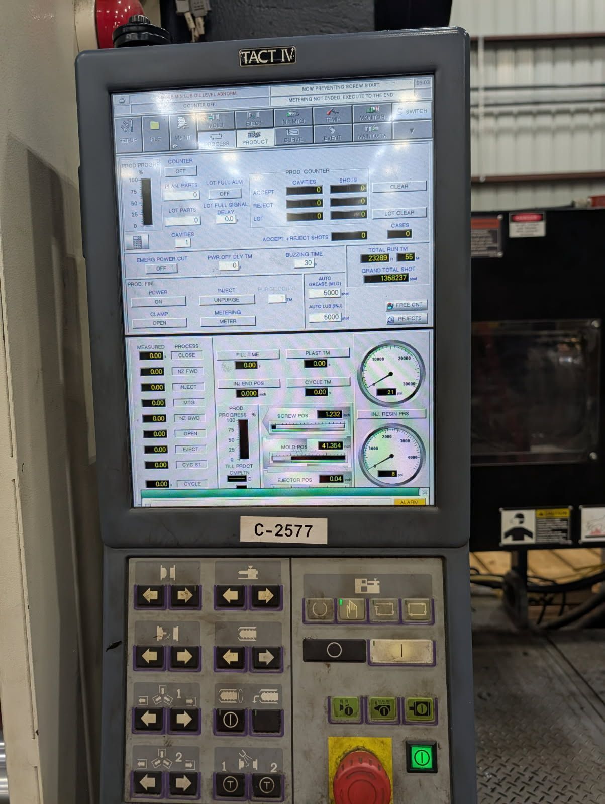 618 Ton, 132 oz., Nissei #FVX560III-310L, injection molding machine, 3.5" screw diameter, Tact IV Control - Image 4