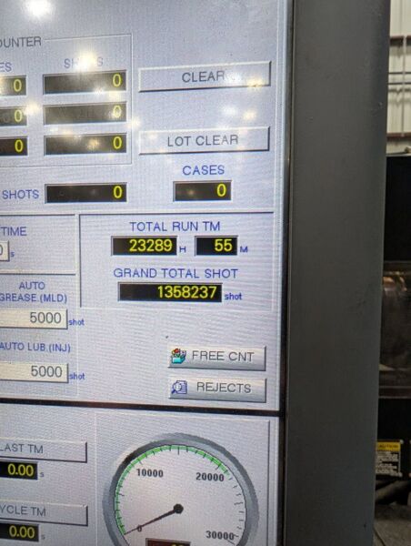 618 Ton, 132 oz., Nissei #FVX560III-310L, injection molding machine, 3.5" screw diameter, Tact IV Control - Image 5