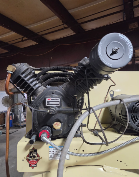 175 psig, Ingersoll-Rand #2545K10, vertical air compressor, 10 HP/7.5 HP, 120 gallon, 460 V. - Image 5