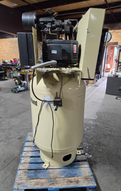175 psig, Ingersoll-Rand #2545K10, vertical air compressor, 10 HP/7.5 HP, 120 gallon, 460 V. - Image 9