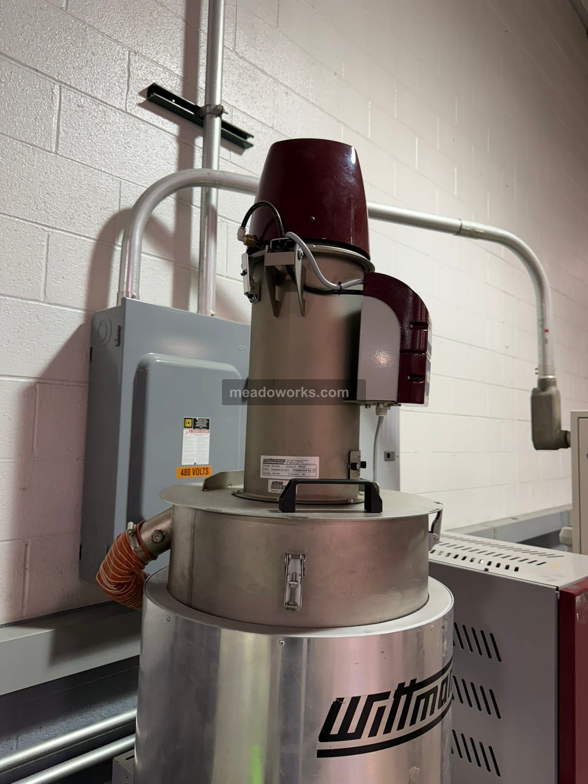 Wittmann #Drymax-D60-150-M, Desiccant Dryer w/DPS, drying hopper & Feedmax loader, 480 V., 2010 - Image 7