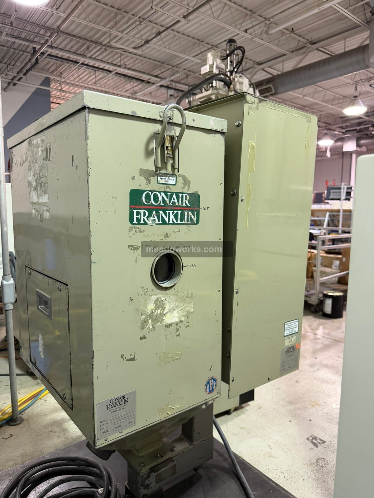 Conair Franklin #D30H2000000, Dryer w/Compu-Dry CD30 Control & Drying Hopper, hopper #18137001, steel table - Image 5