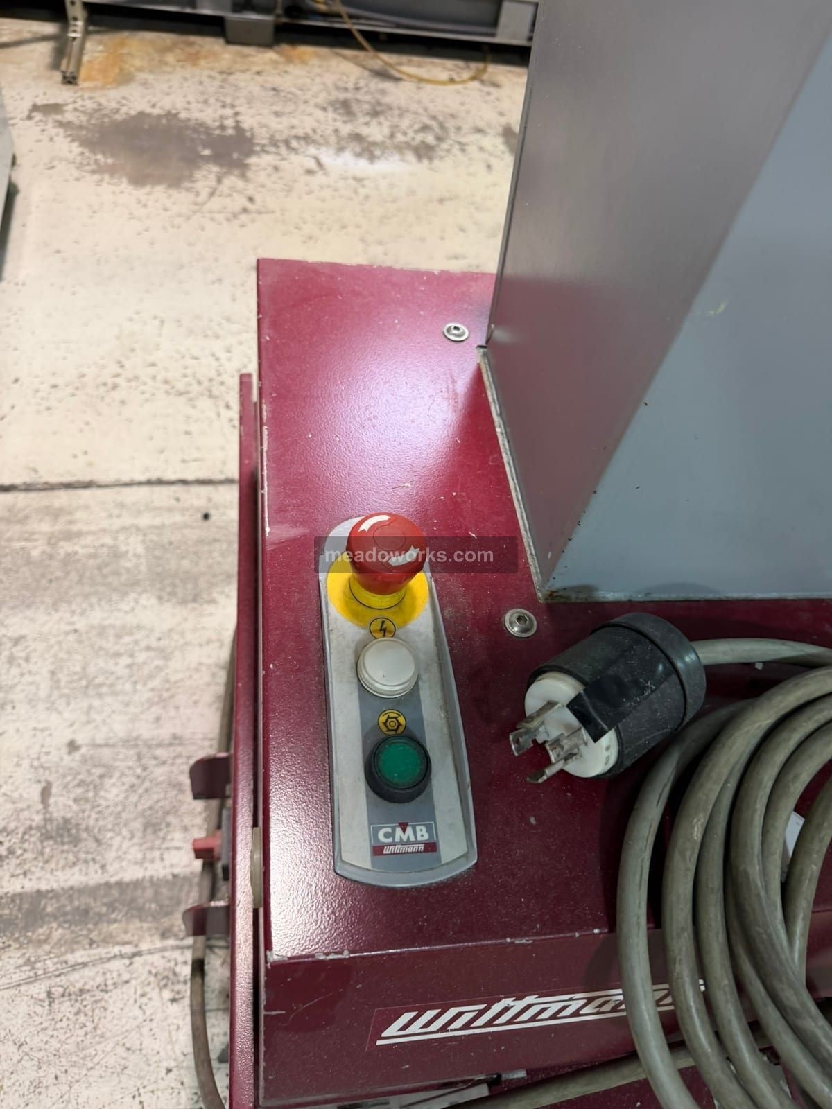 Wittmann, Granulator, 3 HP, 260 RPM rotor, CMB control station, on casters, 230 V., 3 Ph., 2008 - Image 3