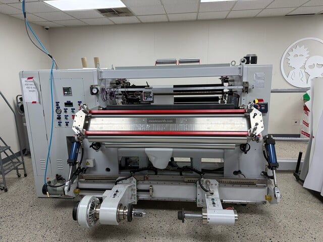 Sundstrand Centre USA #SLIT-HSC-1300, High Speed Slitting Machine, film/foil/web, multiple rewind spindles - Image 1