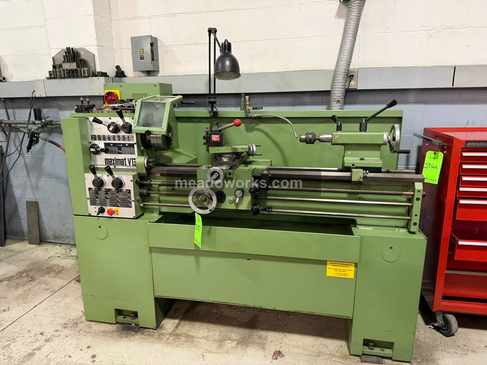 13" x 40" Emco #Maximat-V13, Engine Lathe, 30-2500 RPM, 3-jaw chuck, Dorian quick change tool post, tailstock - Image 2