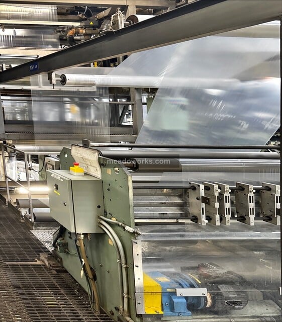 4.5" Addex, Blown Film Extrusion Line, 24:1 L/D smooth bore extruder, 250 HP, 12" die, IBC, corona treater - Image 5