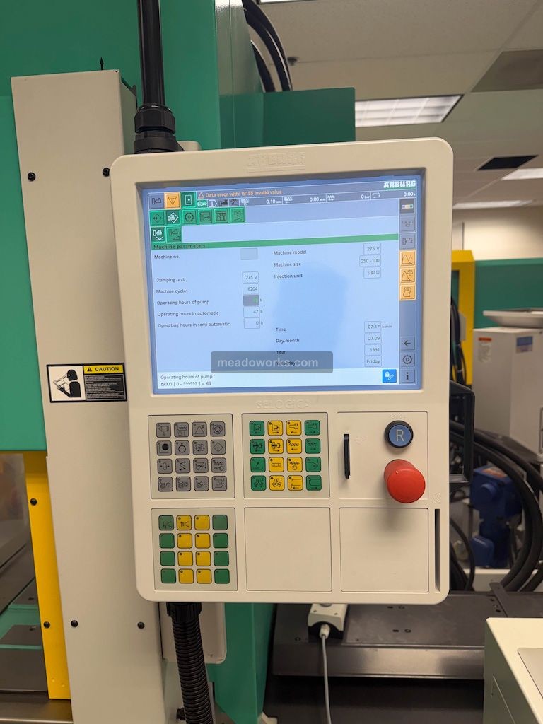 28 Ton, Arburg #Allrounder-275-V-250-100, Vertical Injection Molding Machine, 14.76" x 18.7" platen - Image 4