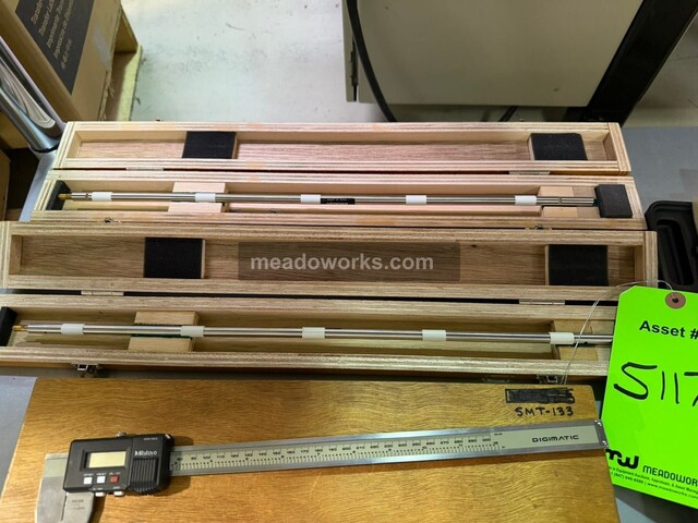 Mitutoyo, Precision Measuring Tool Lot, 12" Digimatic caliper, (2) extension rods, dial bore gauge set - Image 4