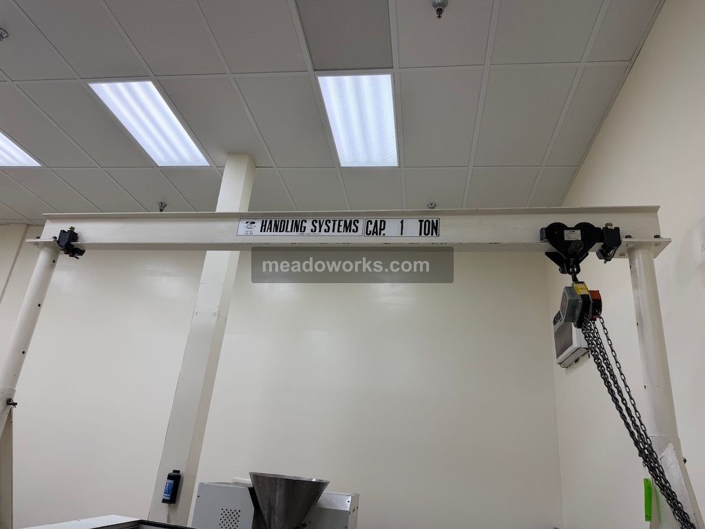 1 Ton, Handling Systems, Mobile Crane w/CM Hurricane 1 Ton Chain Hoist - Image 3