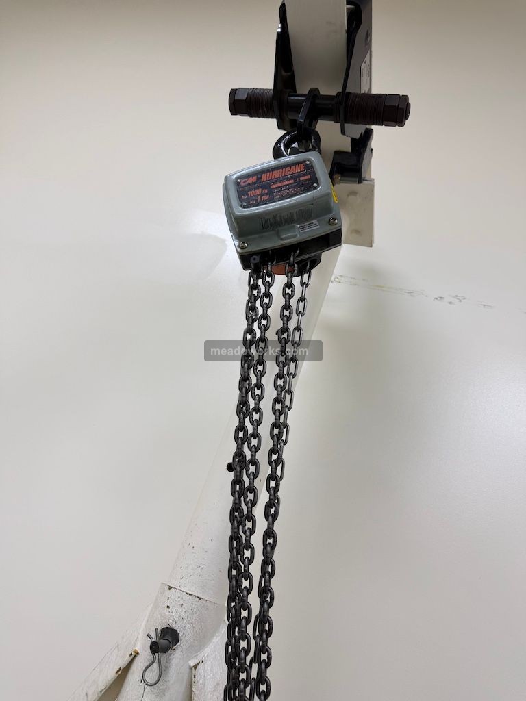 1 Ton, Handling Systems, Mobile Crane w/CM Hurricane 1 Ton Chain Hoist - Image 4