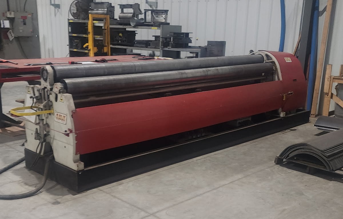 13' x 5/16" Davi #4022/S, 4-roll hydraulic plate roll, pedestal control, Davi I-roll NC, safety cable, 2012 - Image 2