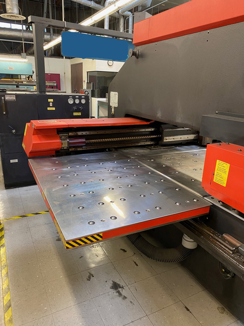 33 Ton, Amada #Vipros-345, CNC turret punch, 58 station, 2 automatic index, 40" x50" sheet, 30 RPM turret - Image 3