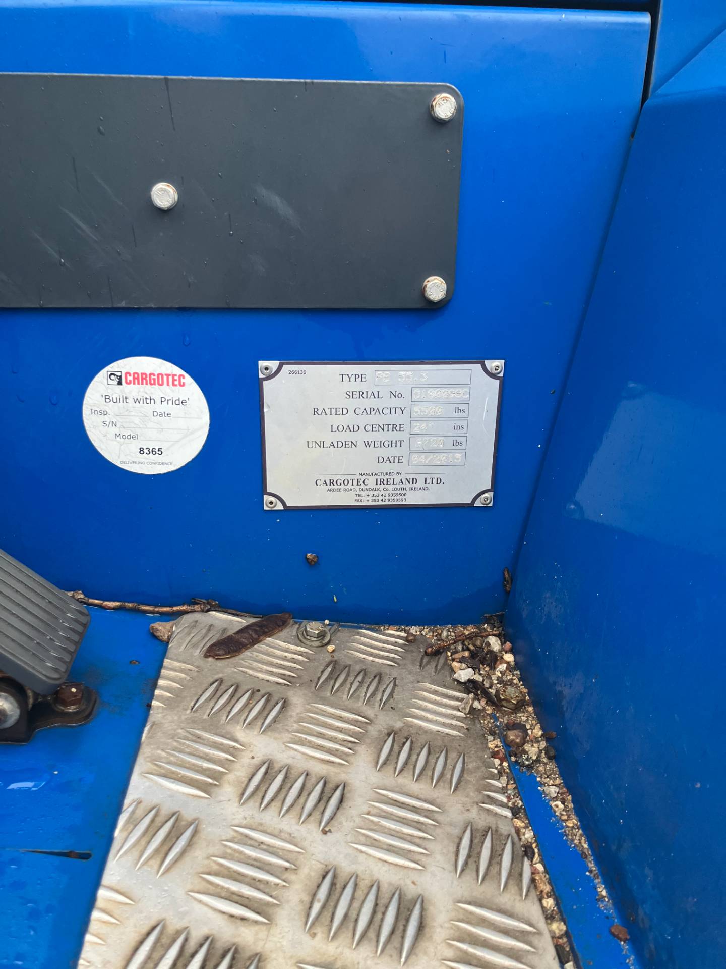 5,500 LB Princeton #PB55, Diesel Sit-Down Forklift, 120" max. fork height, pneumatic tires, 2015 - Image 6