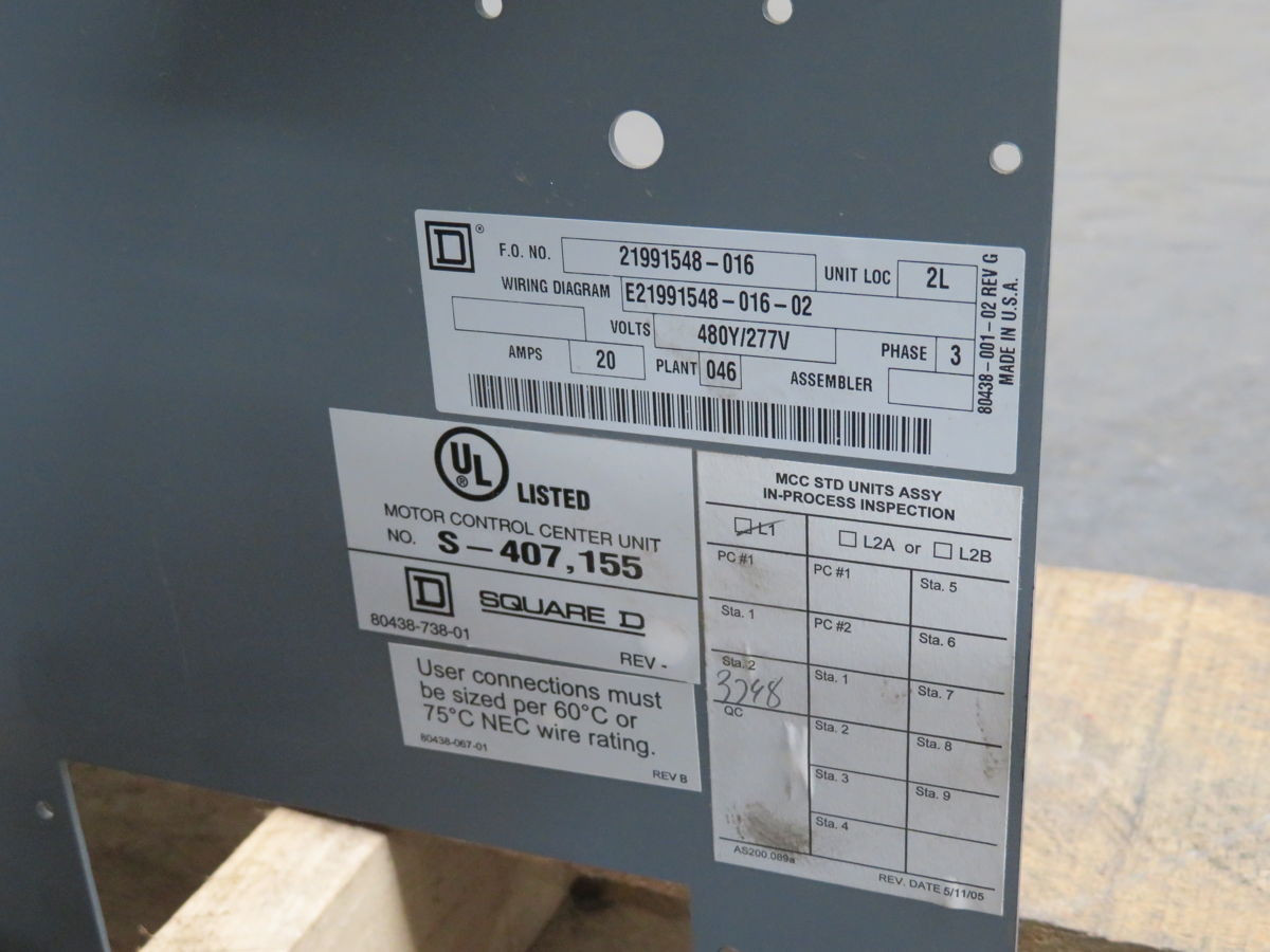 20 Amp, Square D #FCP34020, Molded Case Circuit Breaker, 3 Pole, Thermal-Mag Trip, 40A Frame, 25KA @ 480 VAC - Image 4