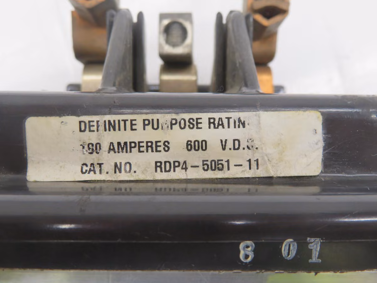 180 Amp, Ward Leonard #RDP4-5051-11, Definite Purpose Contactor - Image 5