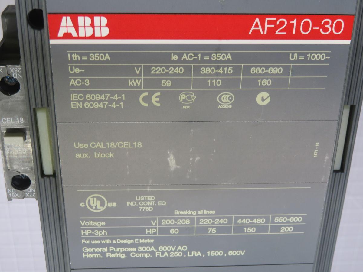 ABB #AF210-30-10E-70, Contactor - Image 4