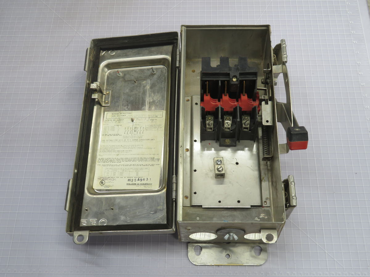 30 Amp, Square D #HU361DS, Safety Switch - Image 2
