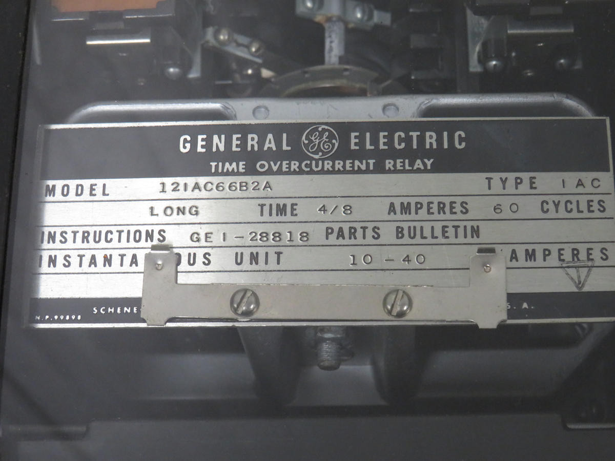 General Electric #121AC66B2A, Type IAC Time Overcurrent Relay 10-40 Amp - Image 7