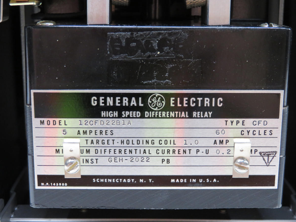 General Electric #12CFD22B1A, Type CFD High-Speed Differential Relay - Image 6
