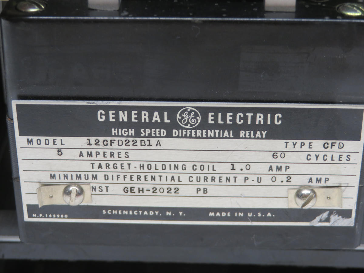 General Electric #12CFD22B1, High Speed Differential Relay - Image 5