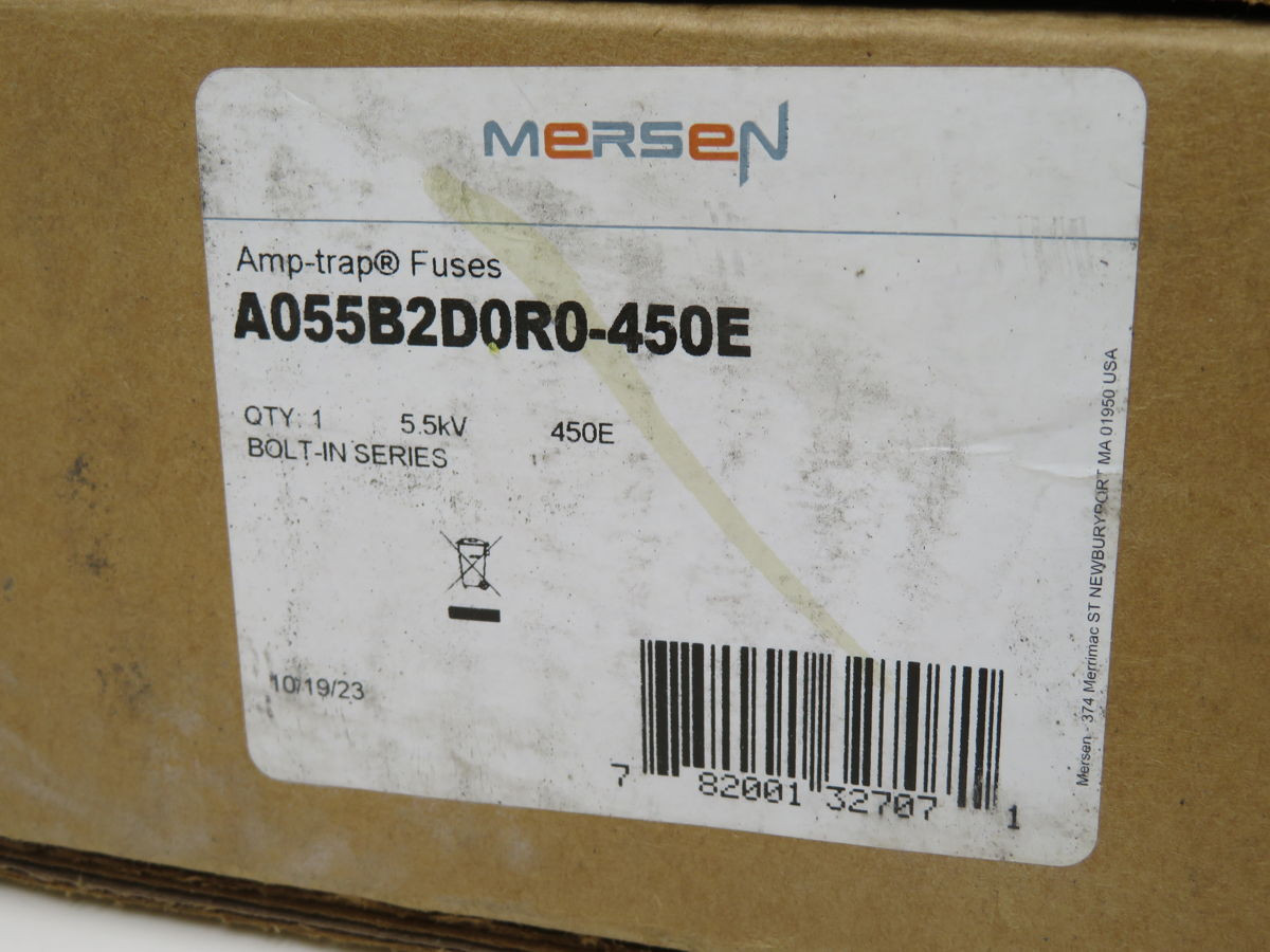 Ferraz Shawmut #A055B2D0R0-450E, Fuse, 5.5 KV, 450E A, 65 KA RMS IR - Image 3