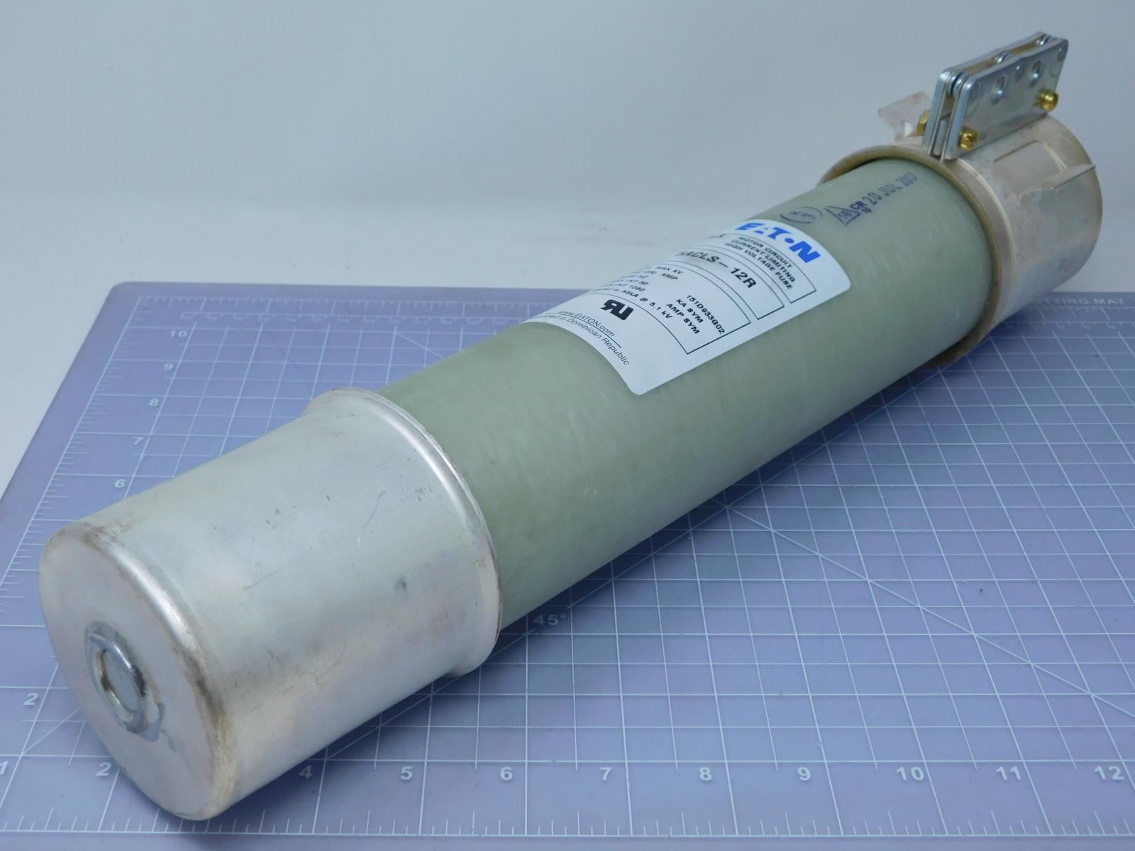 Eaton #5ACLS-12R, Motor Circuit Current Limiting High Voltage Fuse, 5.08 KV Max, Single Barrel, NEW - Image 1